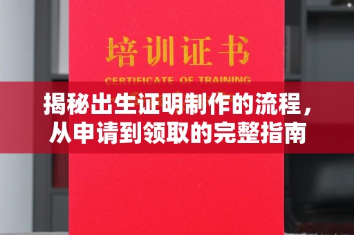 大厂揭秘出生证明制作的流程，从申请到领取的完整指南