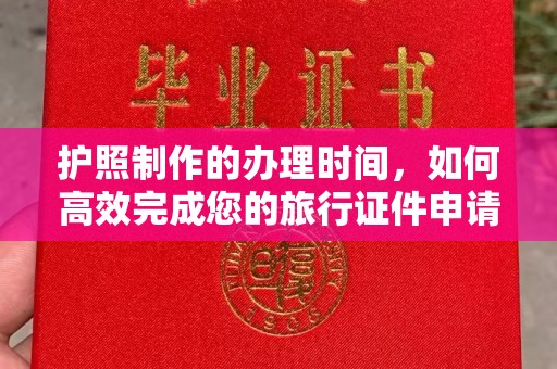 大厂护照制作的办理时间，如何高效完成您的旅行证件申请
