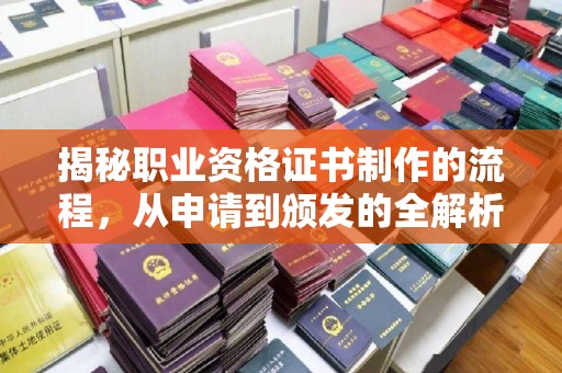 大厂揭秘职业资格证书制作的流程，从申请到颁发的全解析