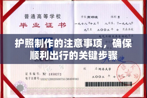 大厂护照制作的注意事项，确保顺利出行的关键步骤
