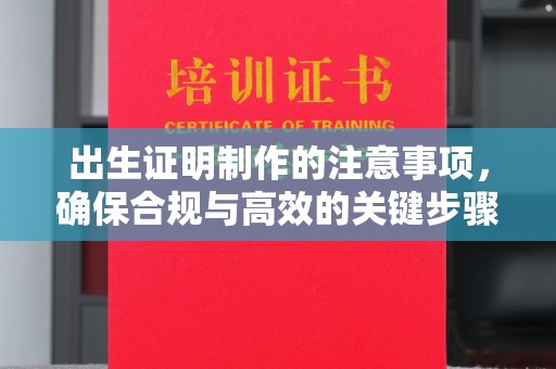 大厂出生证明制作的注意事项，确保合规与高效的关键步骤