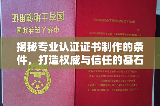 大厂揭秘专业认证证书制作的条件，打造权威与信任的基石