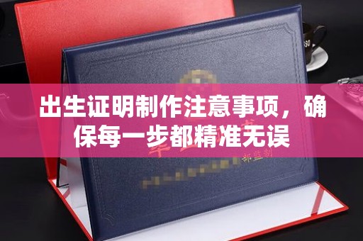 大厂出生证明制作注意事项，确保每一步都精准无误