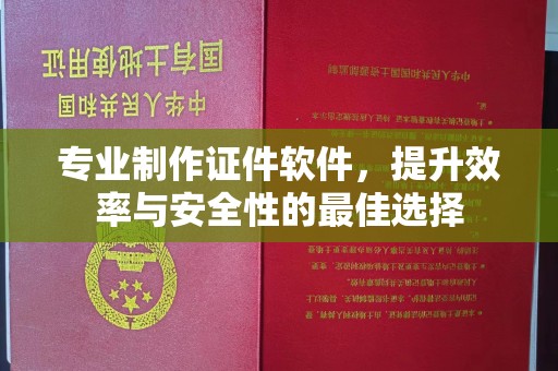 大厂专业制作证件软件，提升效率与安全性的最佳选择