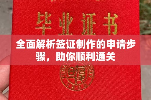 大厂全面解析签证制作的申请步骤，助你顺利通关