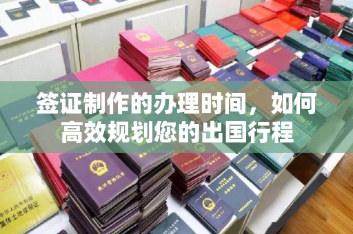 大厂签证制作的办理时间，如何高效规划您的出国行程