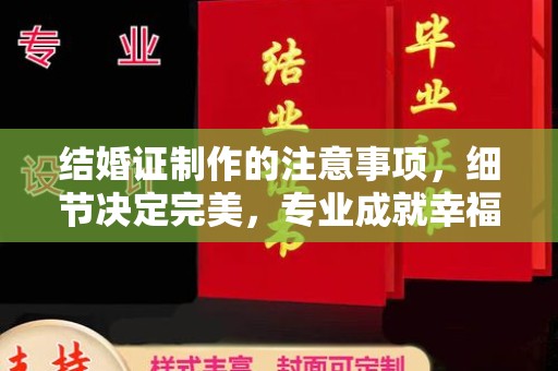 大厂结婚证制作的注意事项，细节决定完美，专业成就幸福